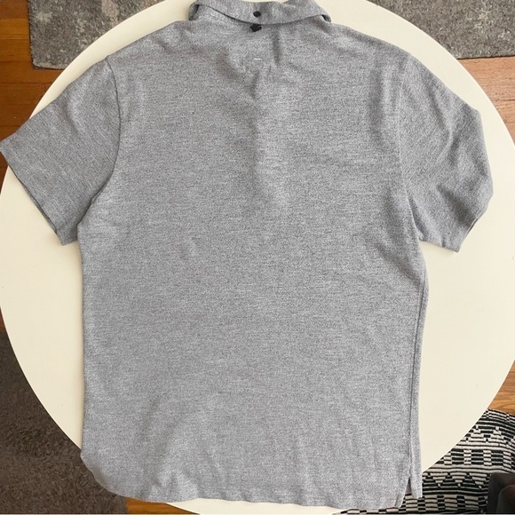 Rag & Bone Slim Fit Cotton Blend Polo Men’s Size Large Gray - Picture 6 of 6